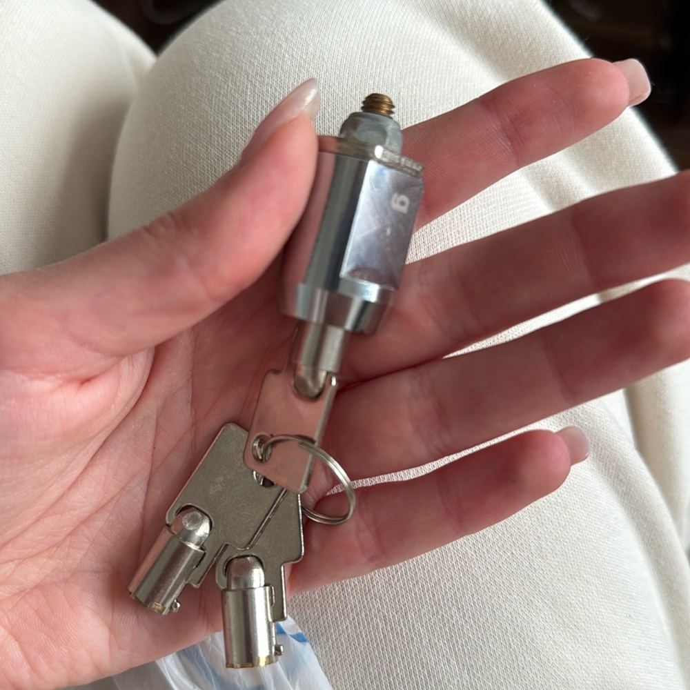 Silver Cylinder Storage lock